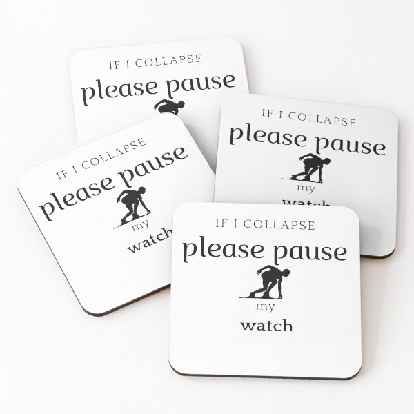 Item preview, If I Collapse Please Pause My Watch, Funny Runner , Jogging Mom , First Marathon Gift, Half Marathon Gift, Running Lover Gift designed and sold by hemokhtar.