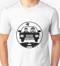 Just Married – Honeymoon (1C) Slim Fit T-Shirt