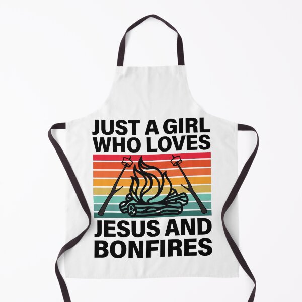 Item preview, Just A Girl Who Loves Jesus And Bonfires designed and sold by GravitiTees.