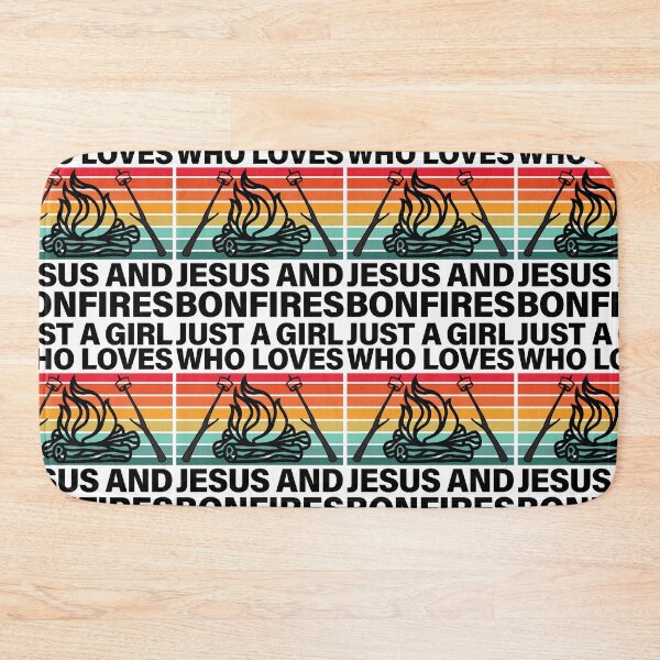 Item preview, Just A Girl Who Loves Jesus And Bonfires designed and sold by GravitiTees.