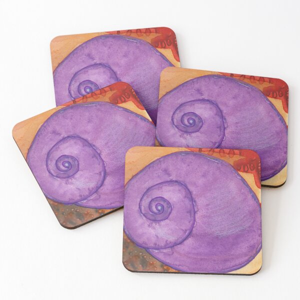 Item preview, Violet Sea Snail Starts with V Ocean Alphabet Animals designed and sold by erinbelkin.