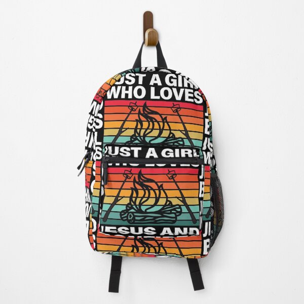 Item preview, Just A Girl Who Loves Jesus And Bonfires Camping designed and sold by GravitiTees.
