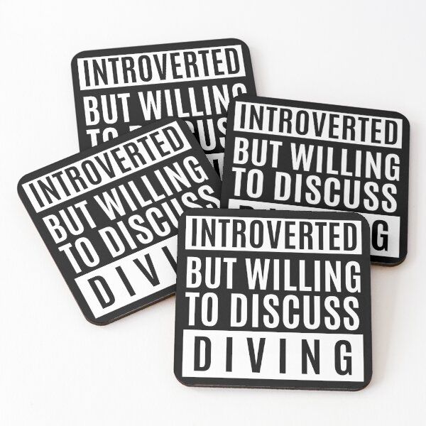 Item preview, Introverted But Willing To Discuss Diving designed and sold by m95sim.