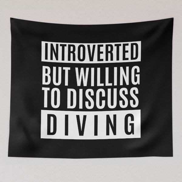 Item preview, Introverted But Willing To Discuss Diving designed and sold by m95sim.