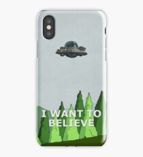 Rick and Morty - I Want To Believe iPhone Case/Skin