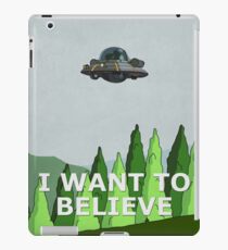 Rick and Morty - I Want To Believe iPad Case/Skin