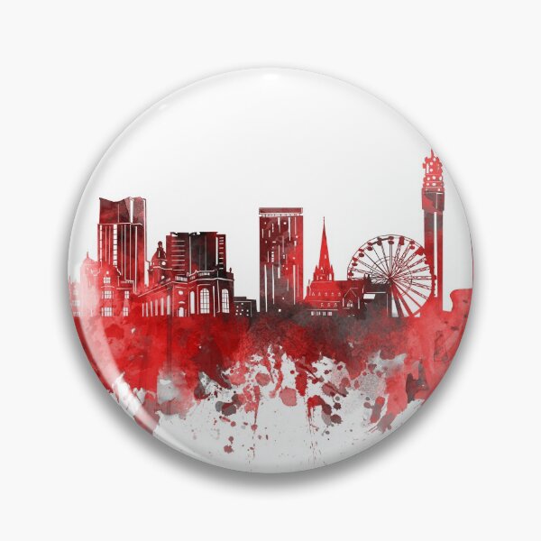 Item preview, birmingham skyline red designed and sold by BekimART2.