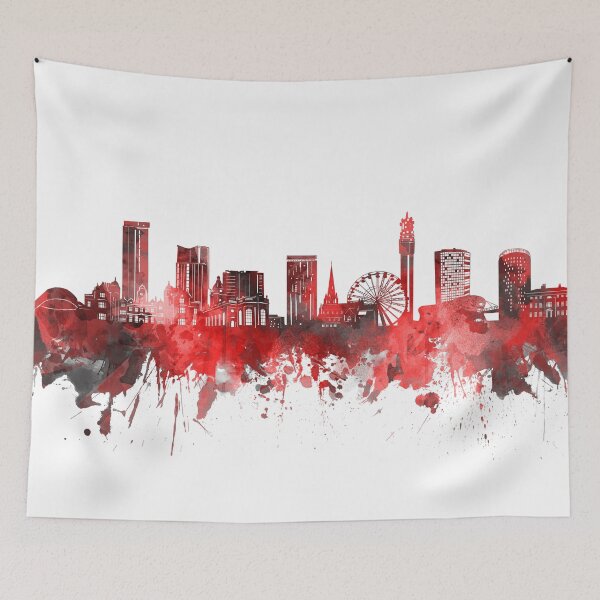 Item preview, birmingham skyline red designed and sold by BekimART2.