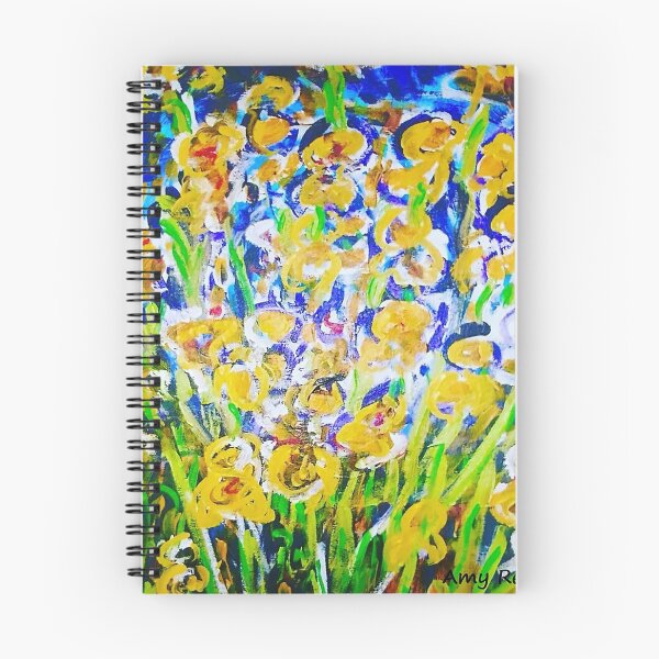 Item preview, Yellow Iris in Blue designed and sold by amyredfordart.