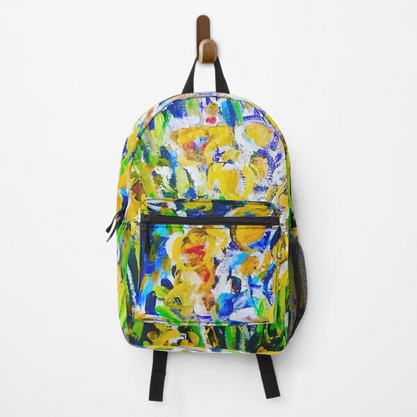 Item preview, Yellow Iris in Blue designed and sold by amyredfordart.
