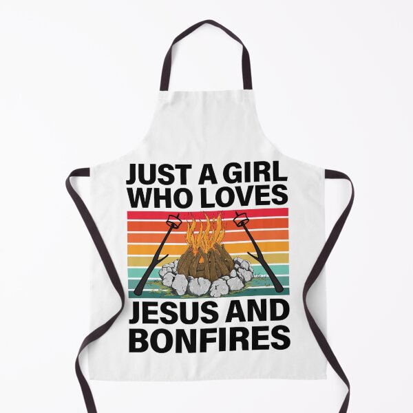 Item preview, Just A Girl Who Loves Jesus And Bonfires Fire Pit designed and sold by GravitiTees.