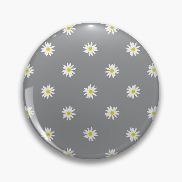 Item preview, Watercolor Daisy Dots Flower Pattern | Watercolour Daisies Gray White Yellow Floral designed and sold by KearonAlexandra.