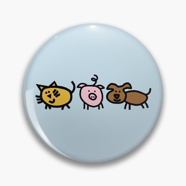 Item preview, Cute Cat Pig Dog designed and sold by ellenhenry.