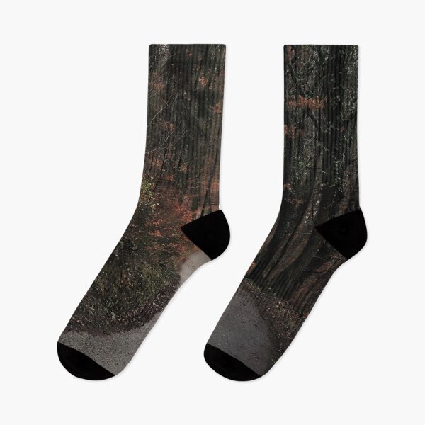 Item preview, Moody Woods and curvy road in color designed and sold by DeVeauDesign.