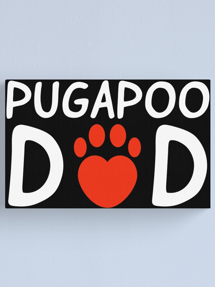 Thumbnail 1 of 3, Canvas Print, Pugapoo Dad designed and sold by geemaynard.