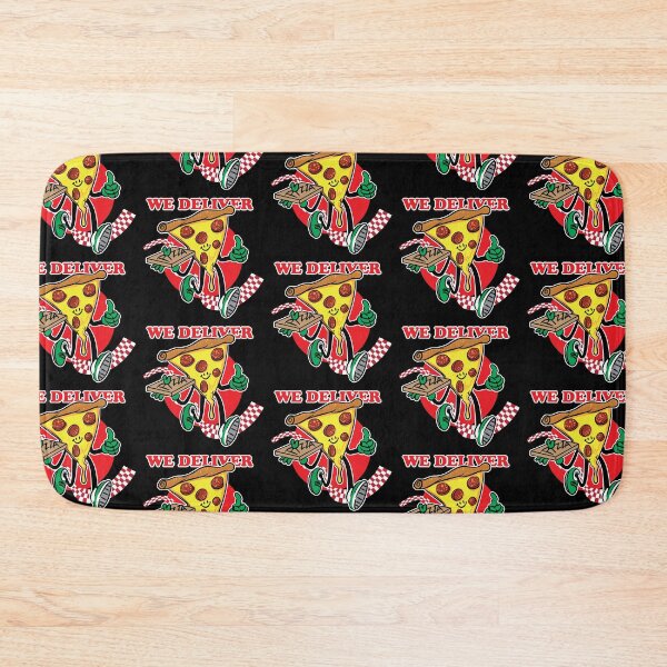 Item preview, We Deliver Running Slice of Pizza designed and sold by eShirtLabs.