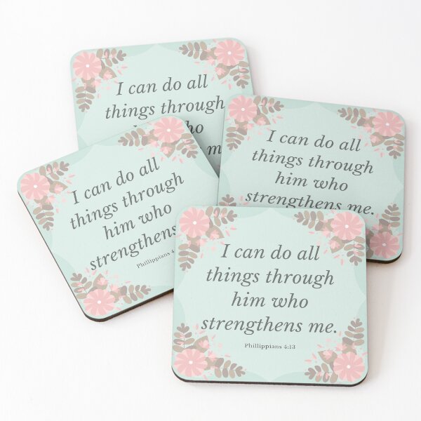 Item preview, Bible Verse - Phillippians 4:13 designed and sold by Sandra Le Roux.
