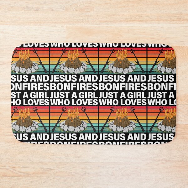 Item preview, Just A Girl Who Loves Jesus And Bonfires Pit designed and sold by GravitiTees.