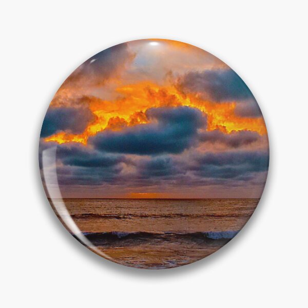 Item preview, Sunset Bursting Through The Clouds Royal Palms Beach San Pedro California Photography By Concetta Ellis designed and sold by concettaellis.
