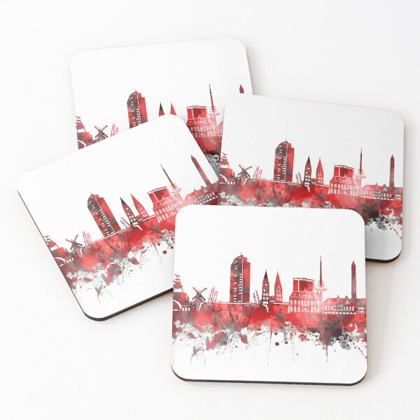 Item preview, bremen skyline red designed and sold by BekimART2.