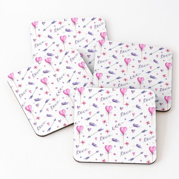 Item preview, Lovely watercolour colourful hearts designed and sold by Nataliya Pshenychna.