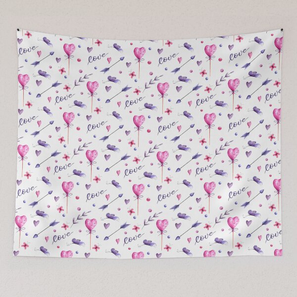 Item preview, Lovely watercolour colourful hearts designed and sold by Nataliya Pshenychna.