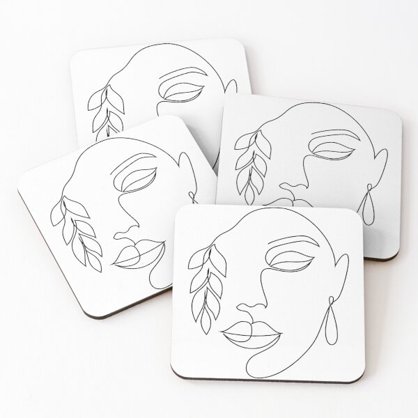 Item preview, Abstract zen woman face designed and sold by Curlyhaire.