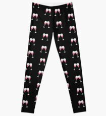 champagne glasses Leggings