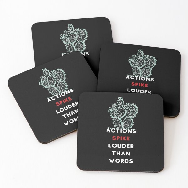 Item preview, Actions Spike Louder Than Words Cactus Speak Pun Funny Gift designed and sold by trendo.