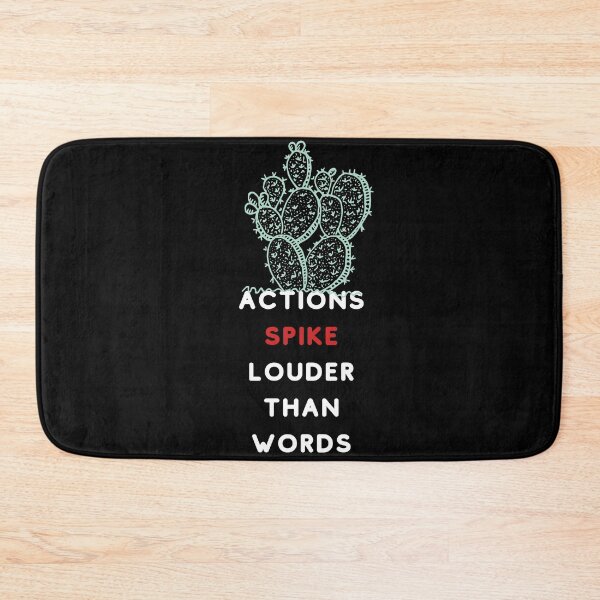 Item preview, Actions Spike Louder Than Words Cactus Speak Pun Funny Gift designed and sold by trendo.