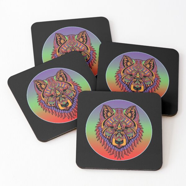 Item preview, Just a Girl Who Loves Wolves Mandala no text designed and sold by Coder-T.