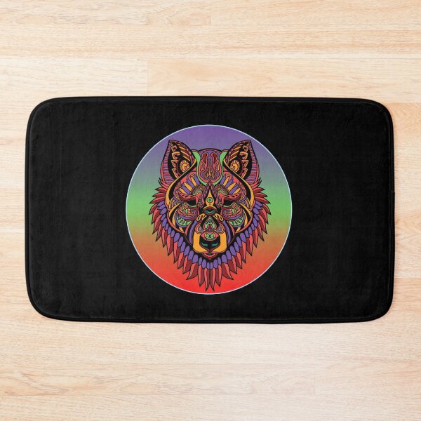 Item preview, Just a Girl Who Loves Wolves Mandala no text designed and sold by Coder-T.