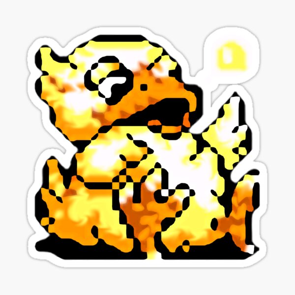 Final Fantasy IV Fat Chocobo Sticker By Justin Case001 Redbubble   St,small,507x507 Pad,600x600,f8f8f8.u5 