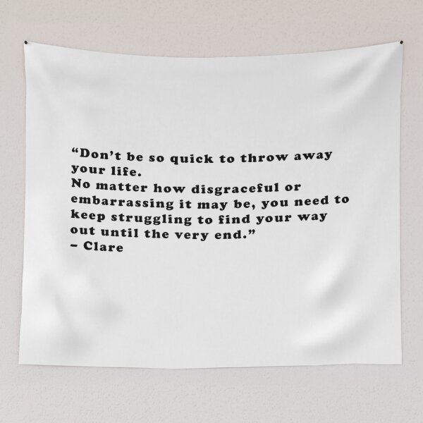 Aperçu de l'œuvre Clare - Citation créée et vendue par Epicanimequotes.