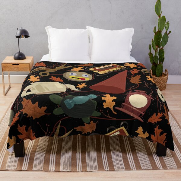 homehot Blanket Storage Art,Autumn Forrest with Bridge 60x50,Blankets for Baby 