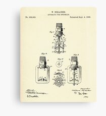 Automatic Fire sprinkler-1888 Canvas Print