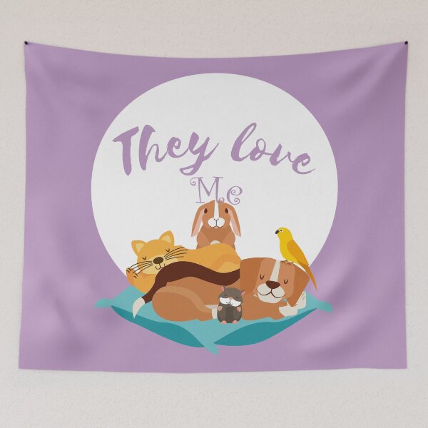 Item preview, Pets lover - they all love me - Perfect Birthday gift- ZAR180 Design  designed and sold by IZAR180.