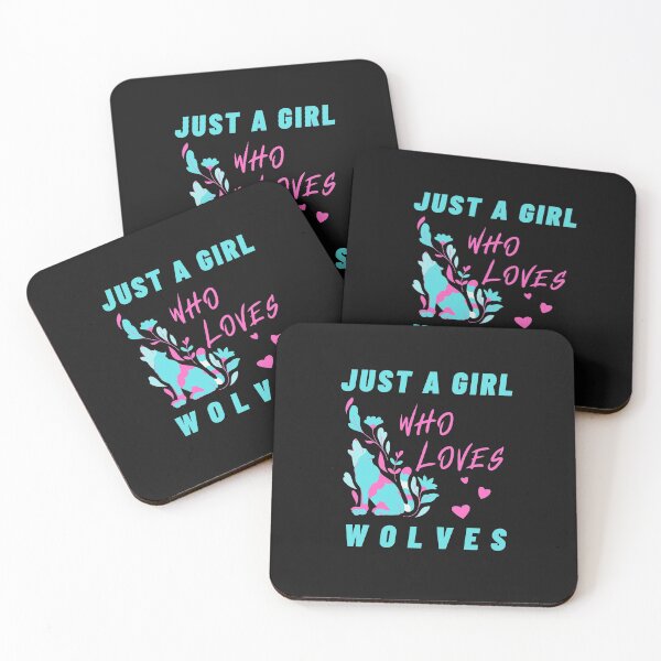 Item preview, Just A Girl Who Loves Wolves designed and sold by Levet.