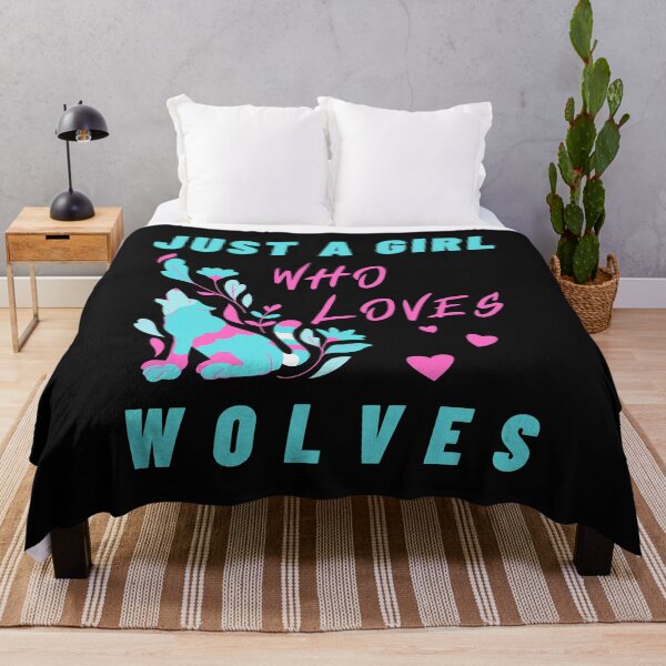 Item preview, Just A Girl Who Loves Wolves designed and sold by Levet.