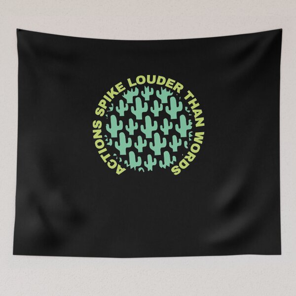 Item preview, Actions Spike Louder Than Words Cactus Speak Pun Cacti Lover designed and sold by trendo.