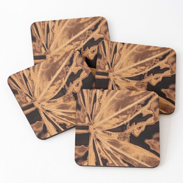 Item preview, Elegant lupine leaf - golden copper designed and sold by SulkaCreative.