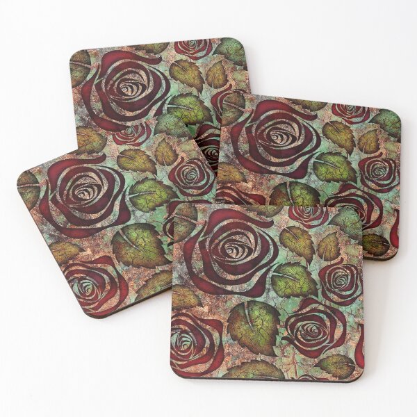 Item preview, Roses pattern red version designed and sold by TheDrawingJoker.