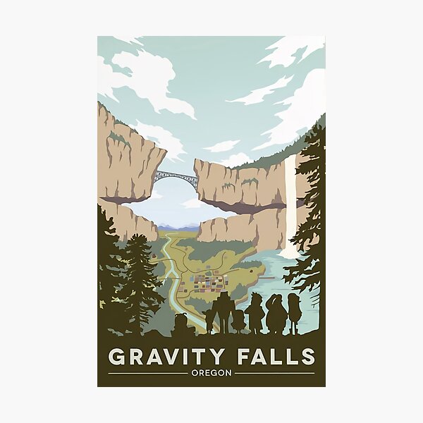 Gravity Falls National Park Photographic Print