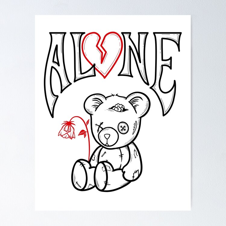 Alone Sticker