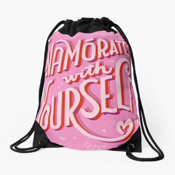 Enamórate with Yourself Drawstring Bag