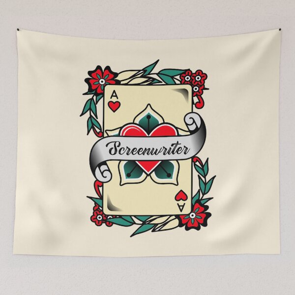 Item preview, Screenwriter With An Ace Of Hearts Graphic designed and sold by MixedGears.