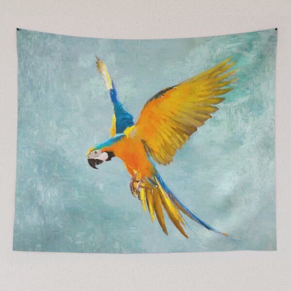 Item preview, Macaw parrot in watercolors designed and sold by Nicole Bleck.