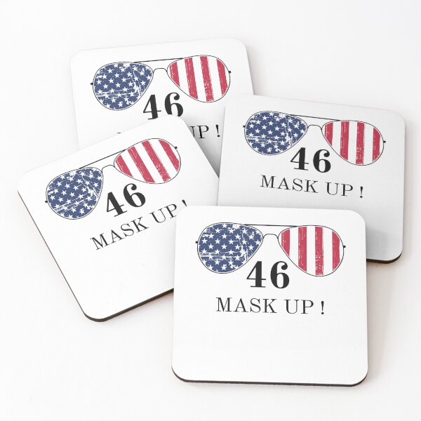 Item preview, Joe Biden 46 MASK UP Aviator Sunglasses 46th President Political Humor designed and sold by ZEROXCOOL.