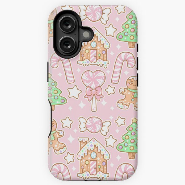 Item preview, Pastel Kawaii Christmas - Pink designed and sold by HolleyTeaTime.
