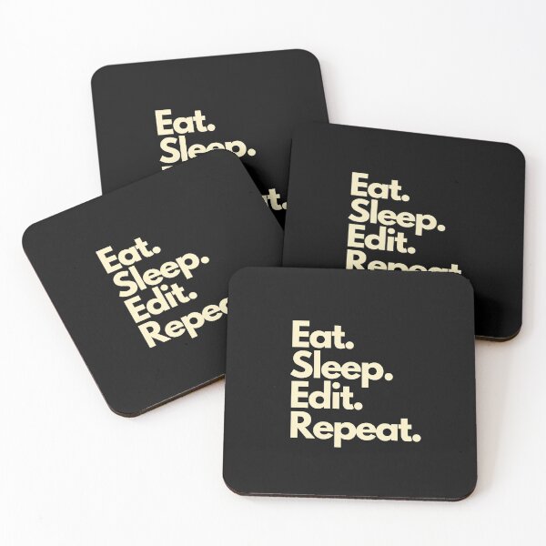 Item preview, Eat Sleep Edit Repeat designed and sold by Imaginative Expressions⭐️ ⭐️ ⭐️ ⭐️ ⭐️.